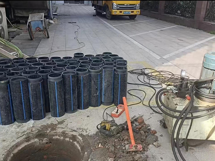 灌南PE置换管厂家 DN315置换管 非开挖管短管置换